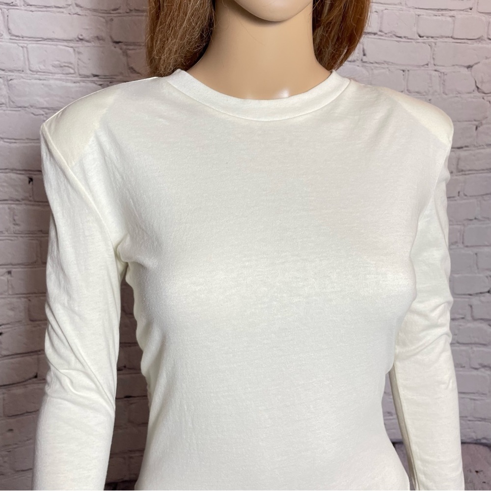 NWT New Danielle Bernstein Open Back Cotton Ivory Bodysuit Size XS - Picture 11 of 13